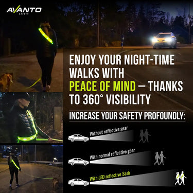 LED Reflective Sash